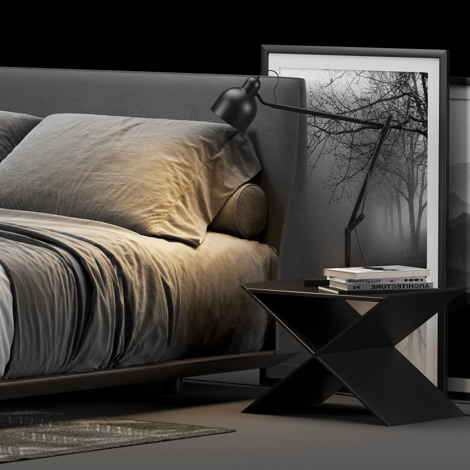 Alys Bed Set 3D model_7