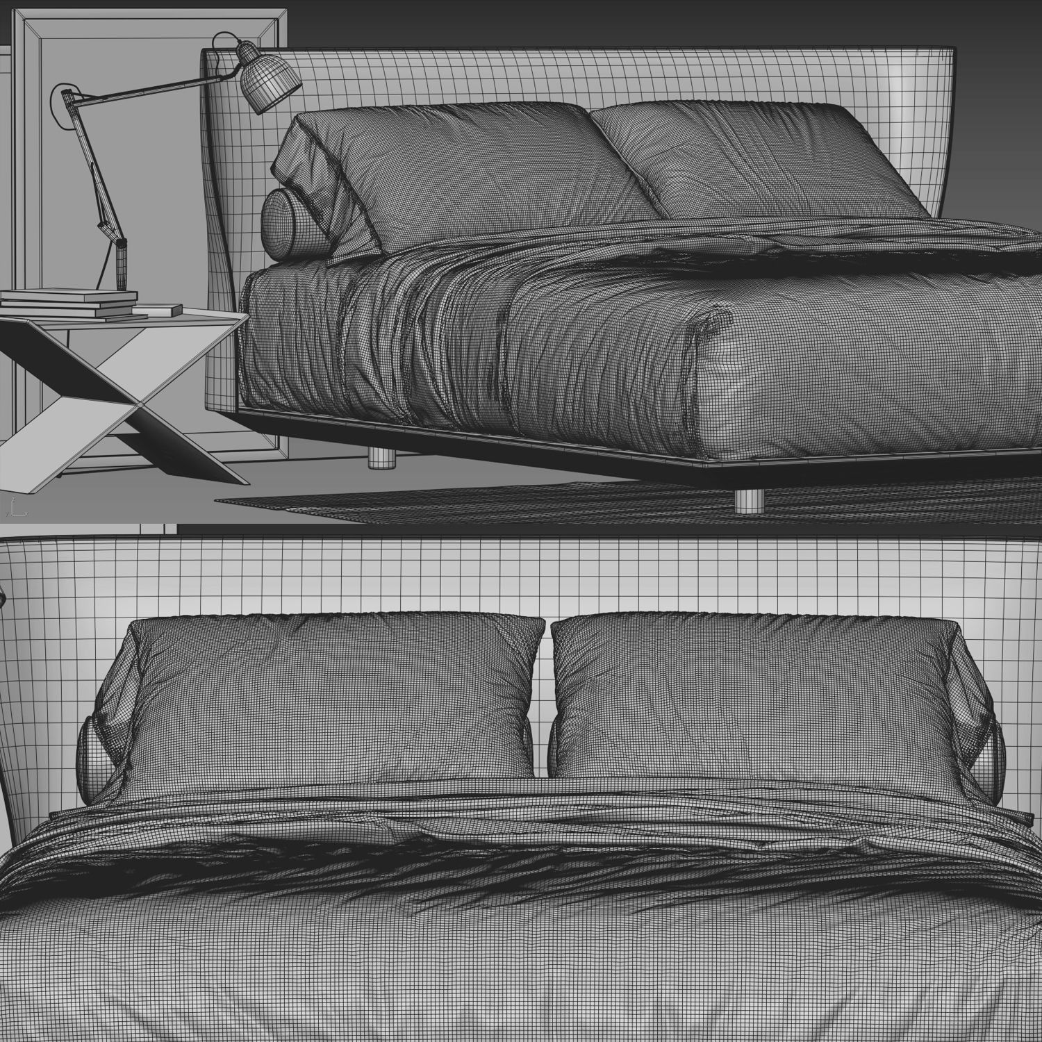 Alys Bed Set 3D model_4