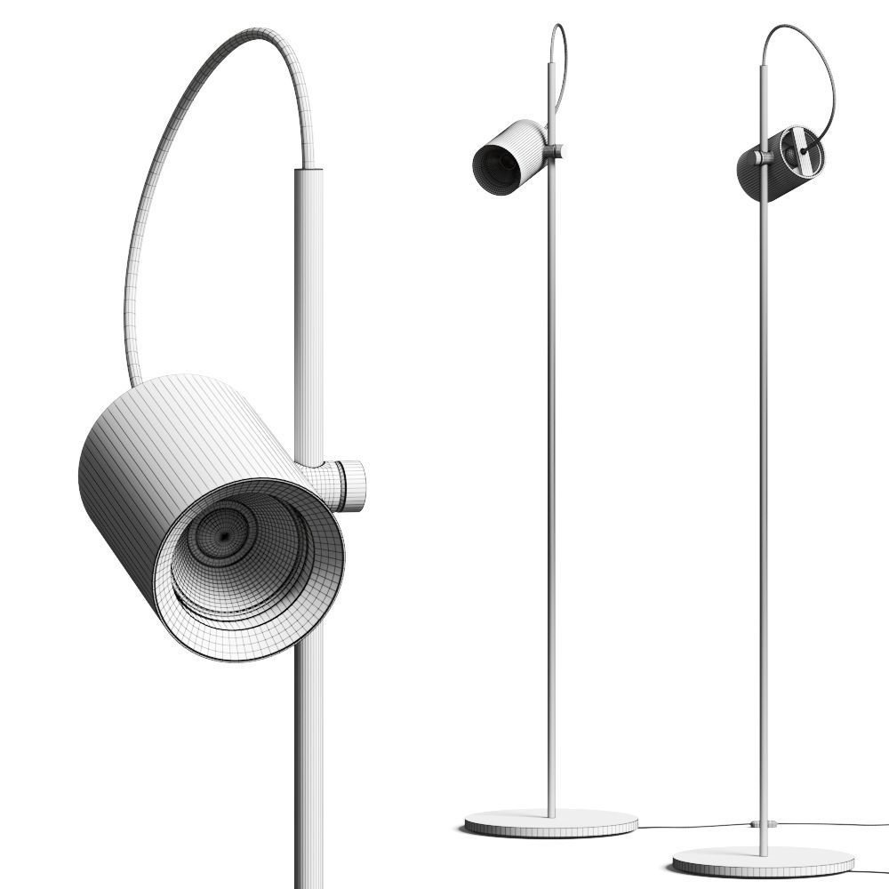 Asaf Weinbroom Standing Spot Floor Lamp 3D model_2