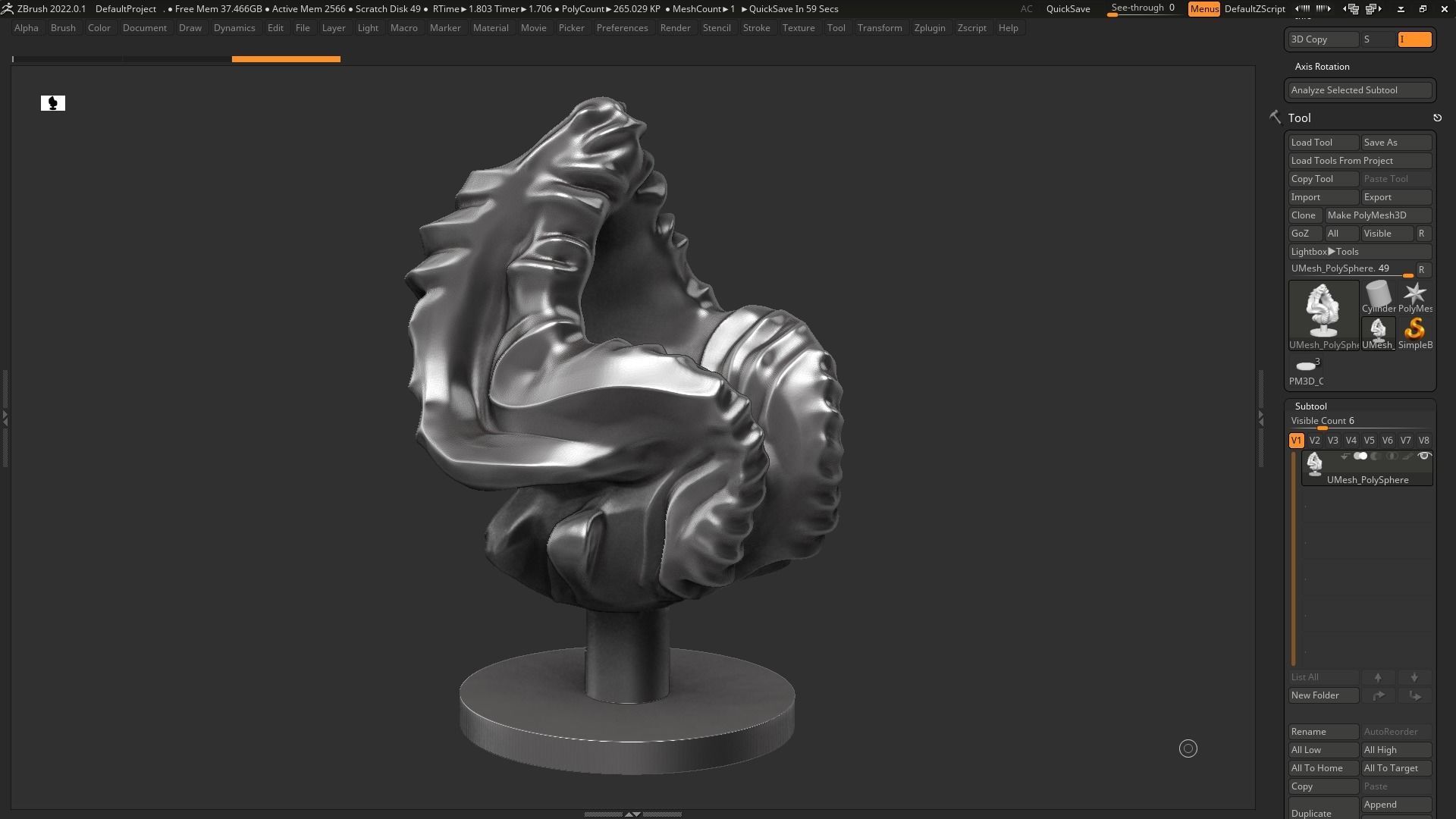 Modern Abstract Decorative sculpture 3d print model 124 3D print model_9