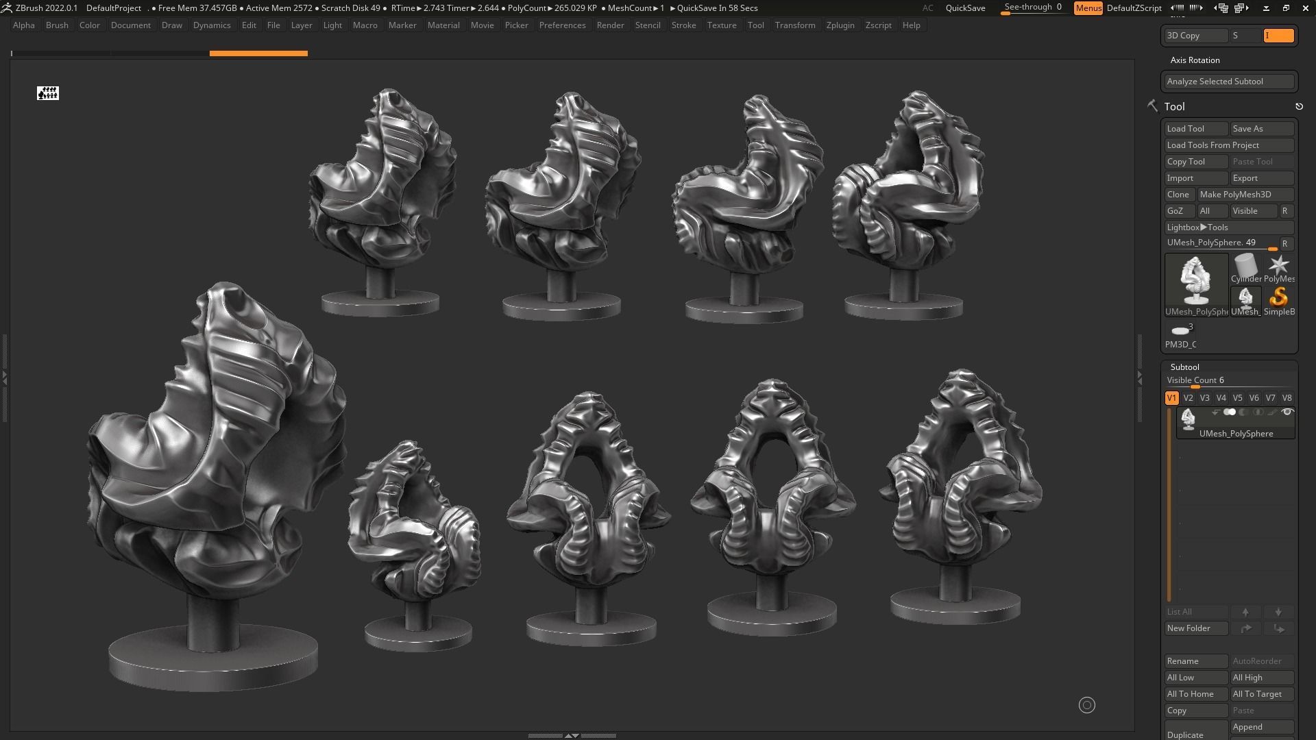 Modern Abstract Decorative sculpture 3d print model 124 3D print model_2