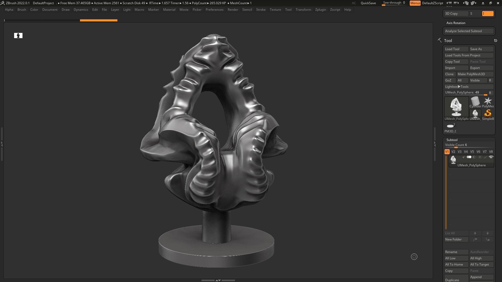 Modern Abstract Decorative sculpture 3d print model 124 3D print model_8