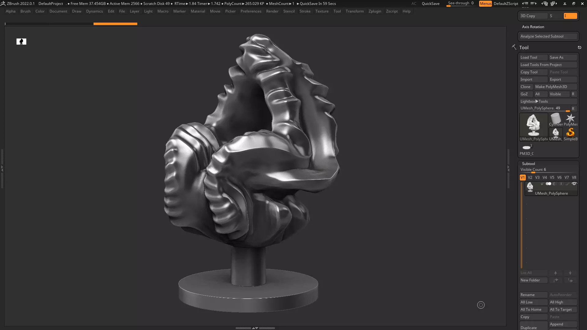 Modern Abstract Decorative sculpture 3d print model 124 3D print model_0