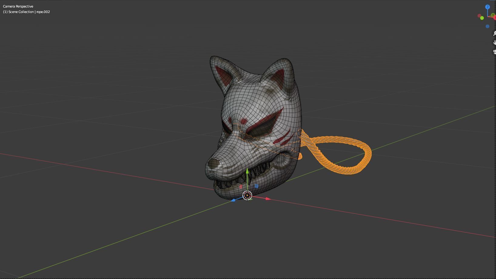 3D model japanese fox mask VR / AR / low-poly | CGTrader