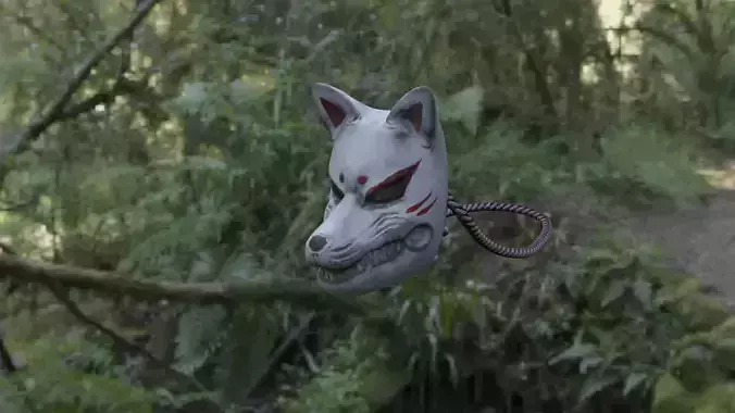 japanese fox mask