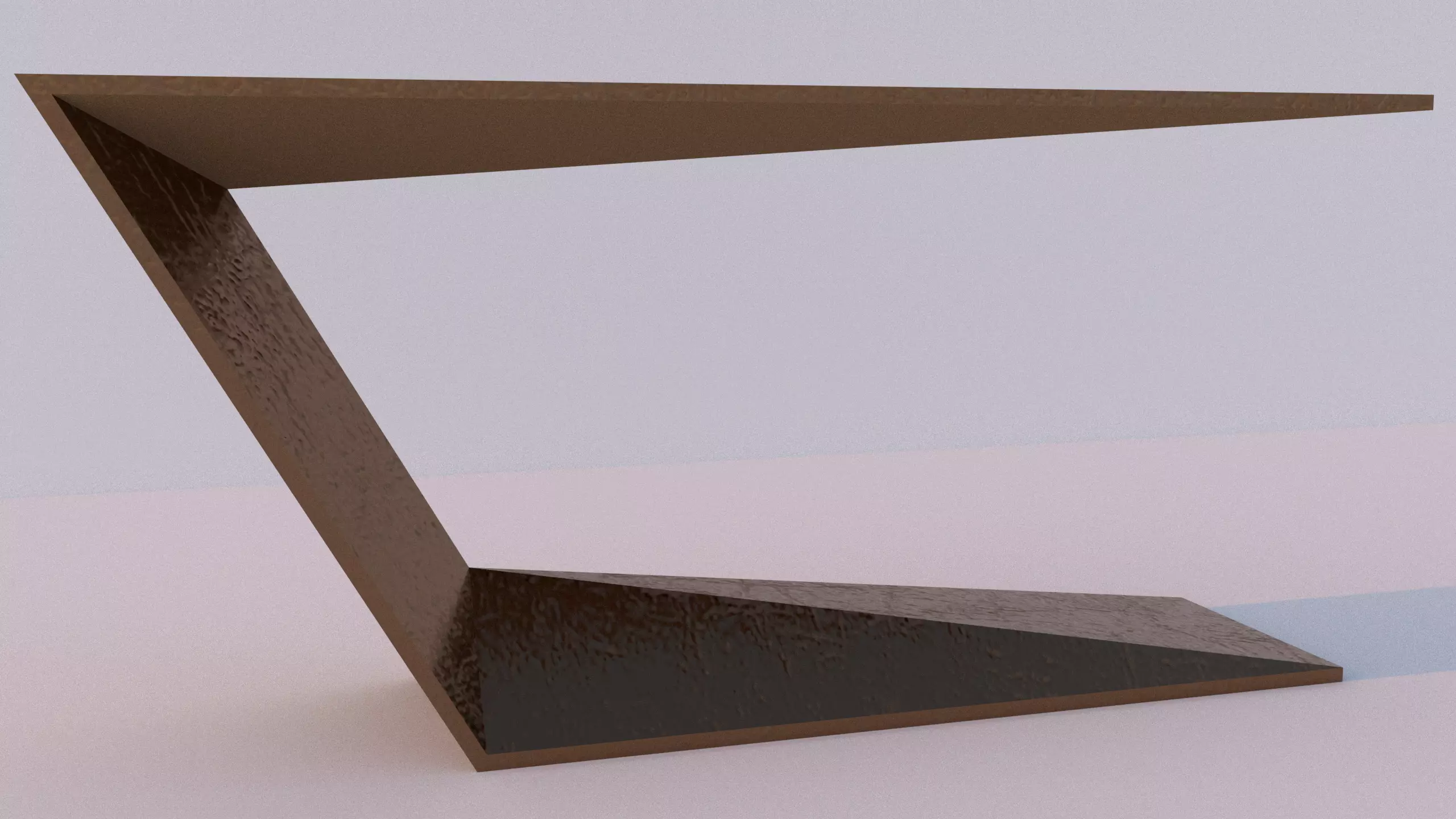 Geometric Industrial Modern Table 3D print model_0