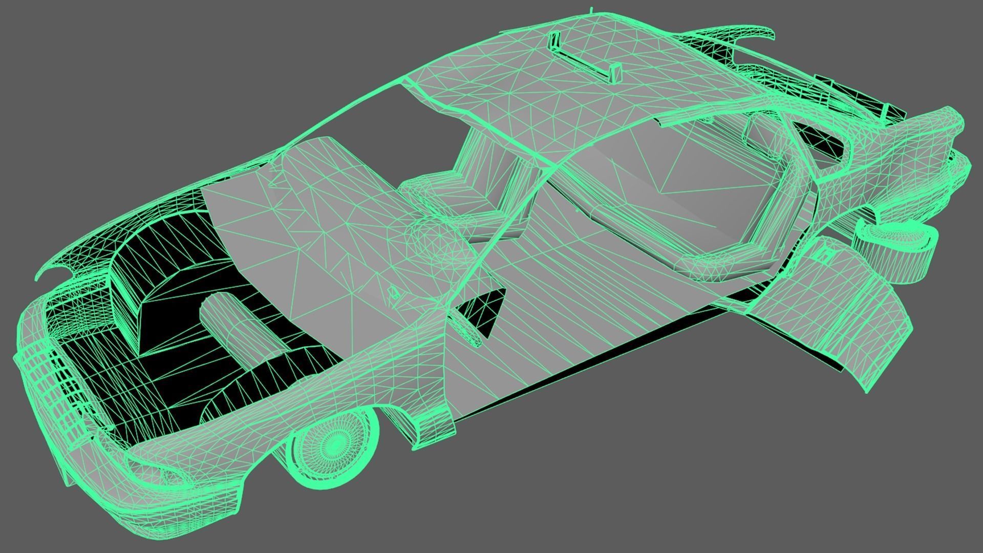 abandoned cars destroyed vehicles 3D model_9