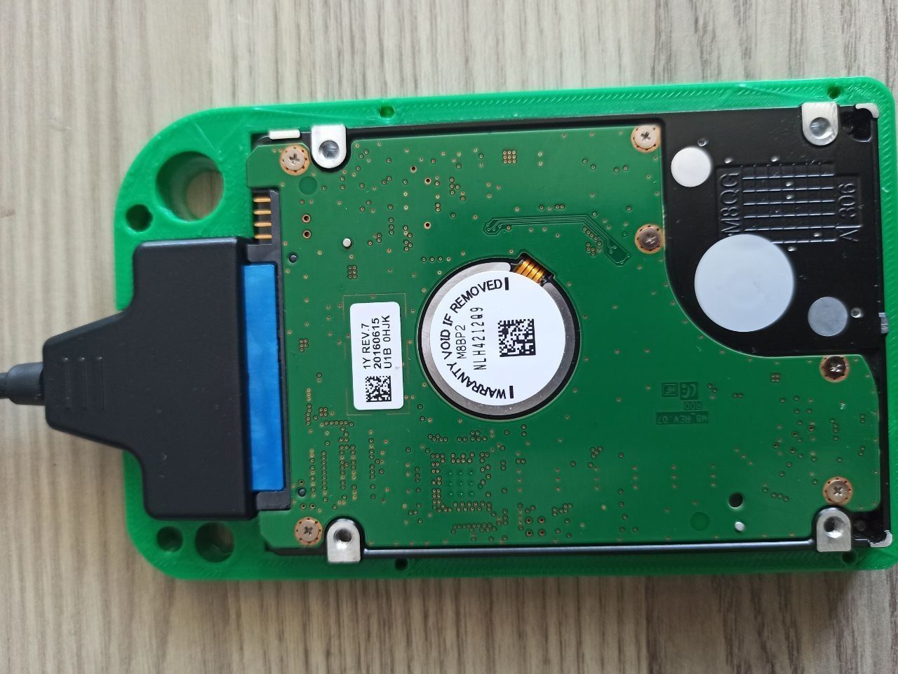 hdd box for  usb hard disk cable- Usb to hdd cable box 3D print model_4