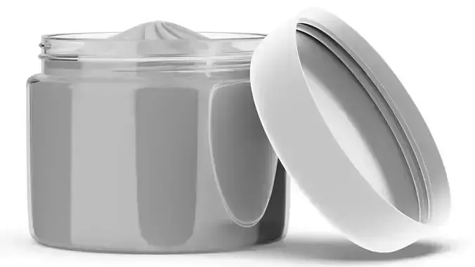  cosmetics cream jar Low-poly 3D model