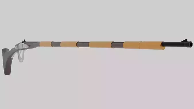Tusken Cycler Rifle C 3D model