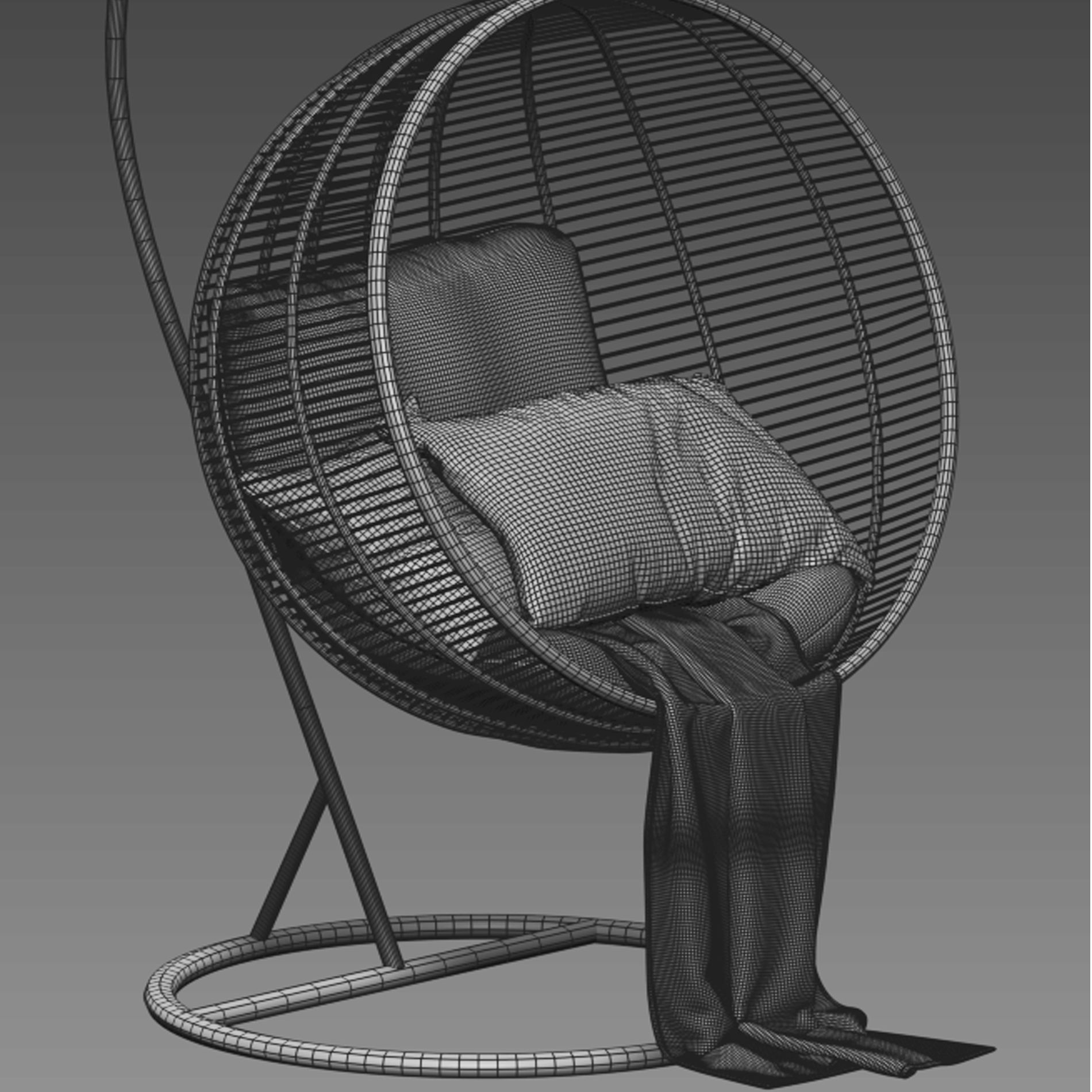 Hanging Chair  3D model_2
