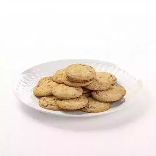 Cookies On Porcelain Plate