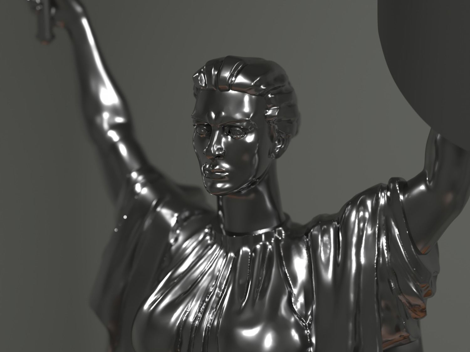 Kiev city motherland 3D print model_3