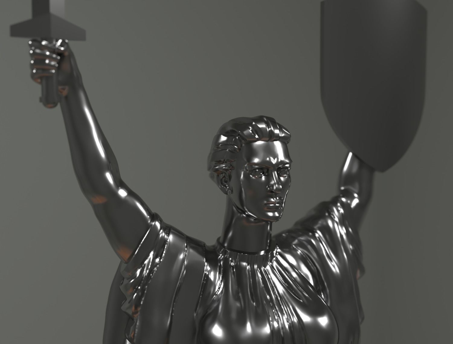 Kiev city motherland 3D print model_4