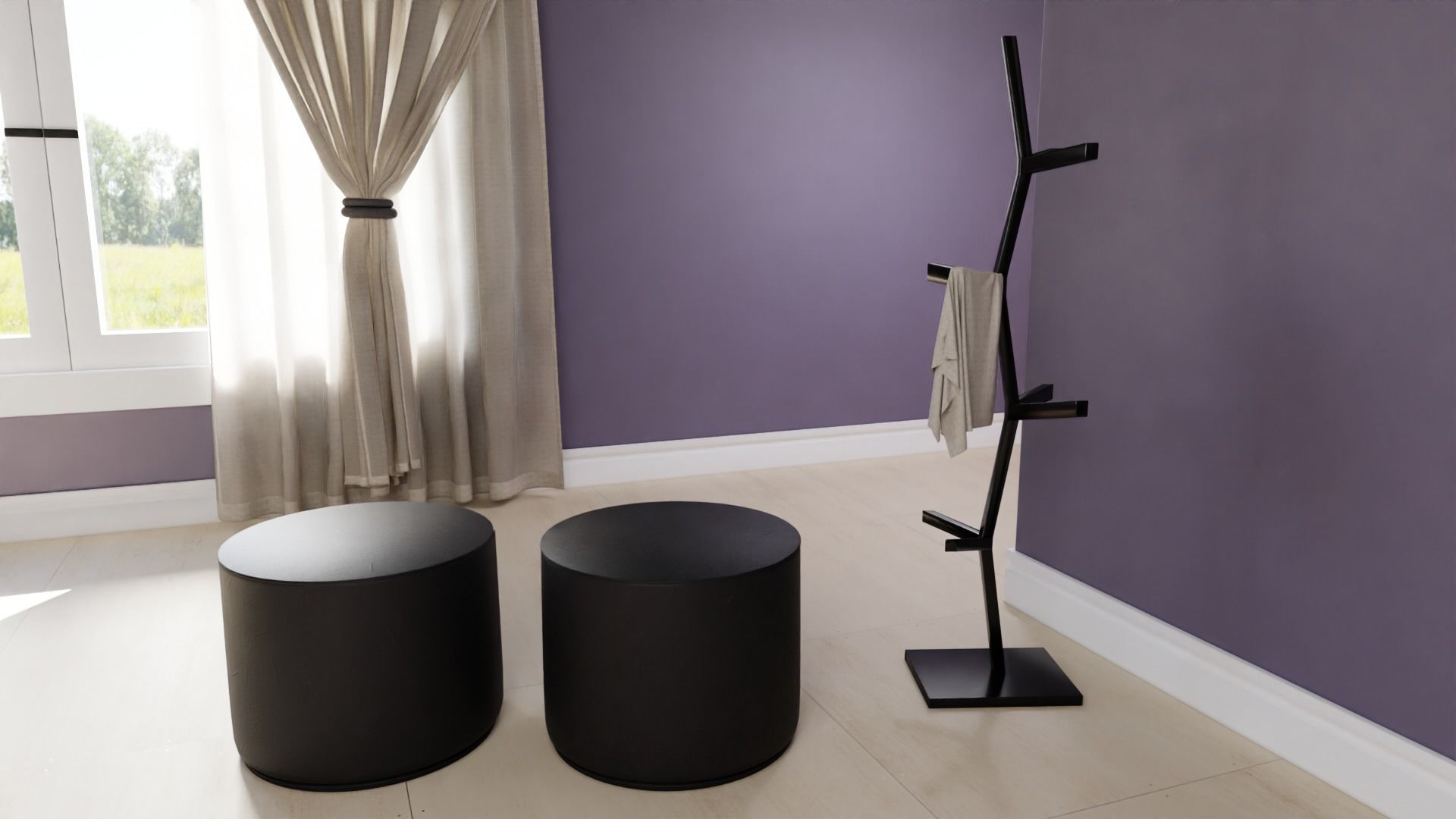 Complete Living Room 3D model_4