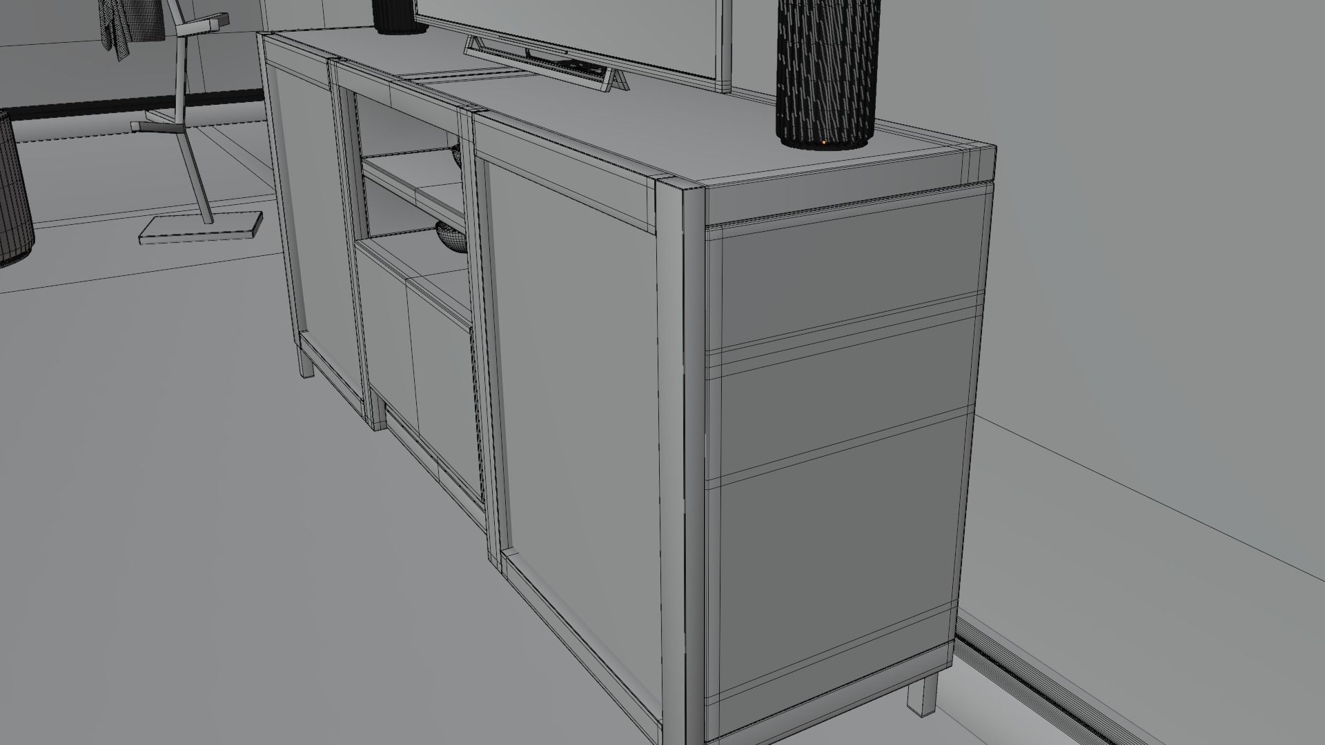 Complete Living Room 3D model_12