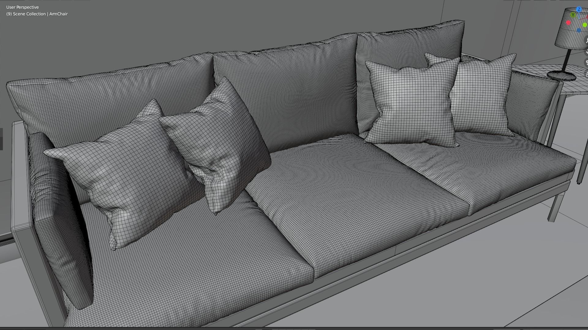 Complete Living Room 3D model_9