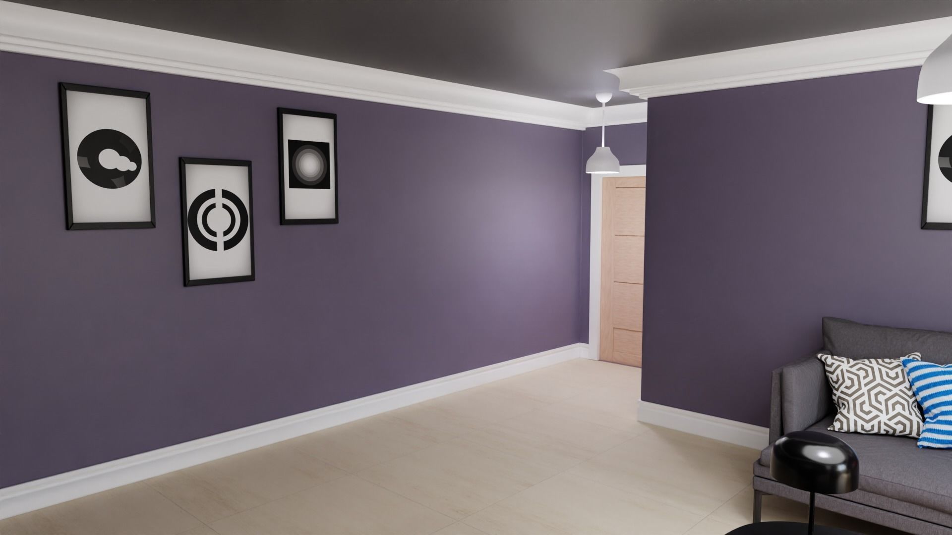 Complete Living Room 3D model_7