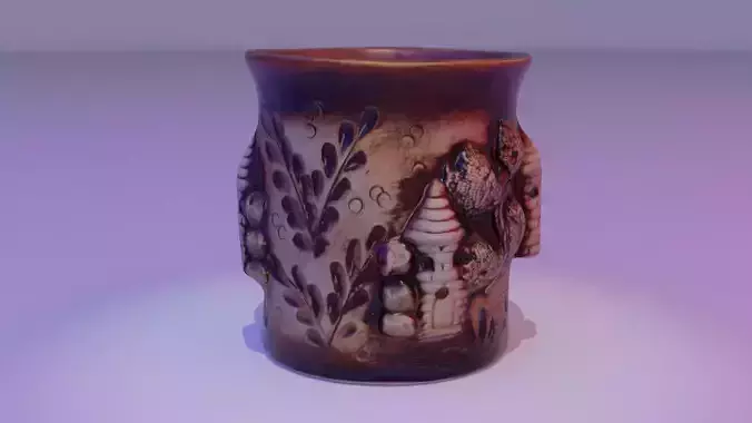 Ethnic clay cup