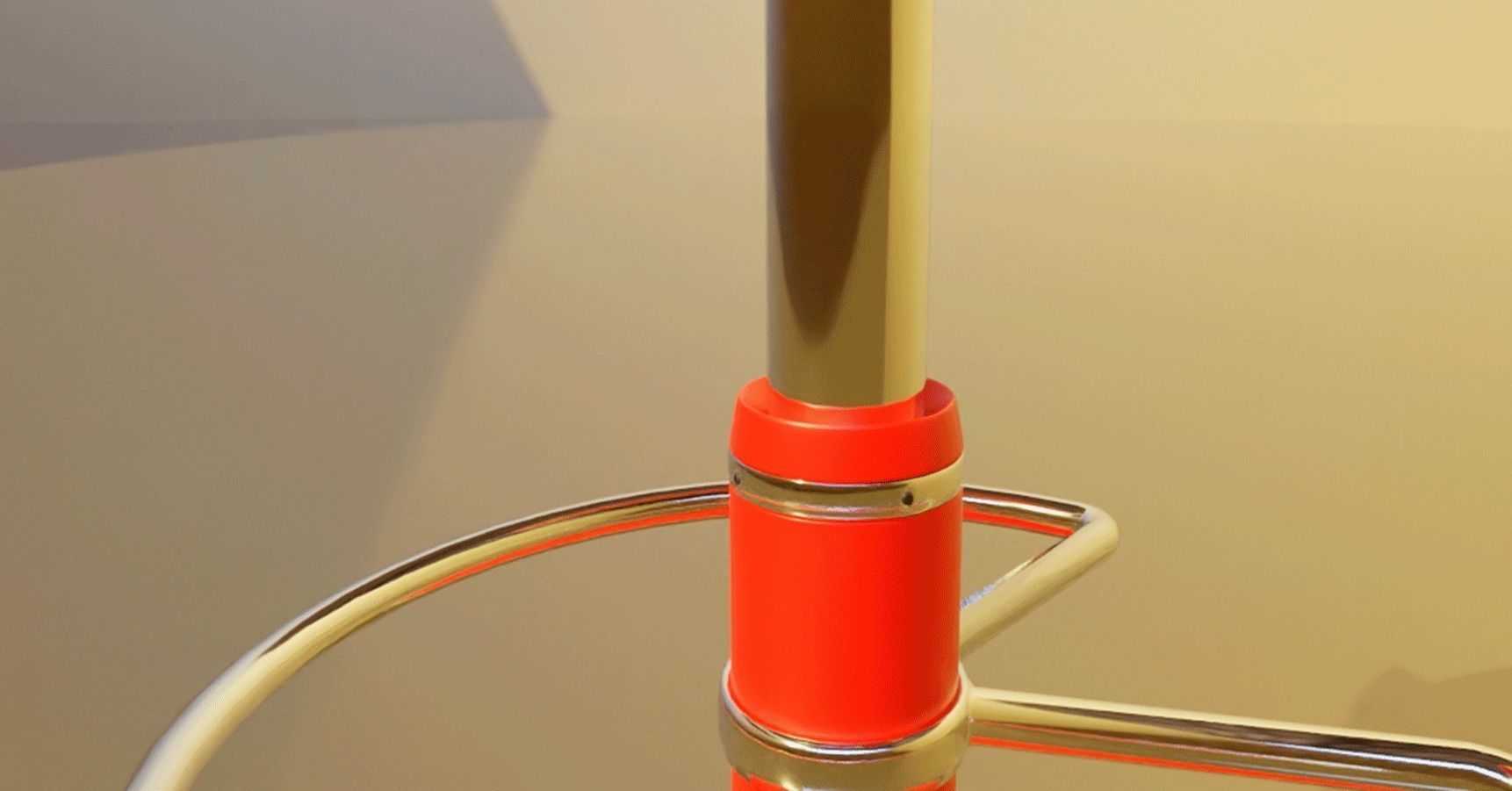 Bar stool retro 3D model_12