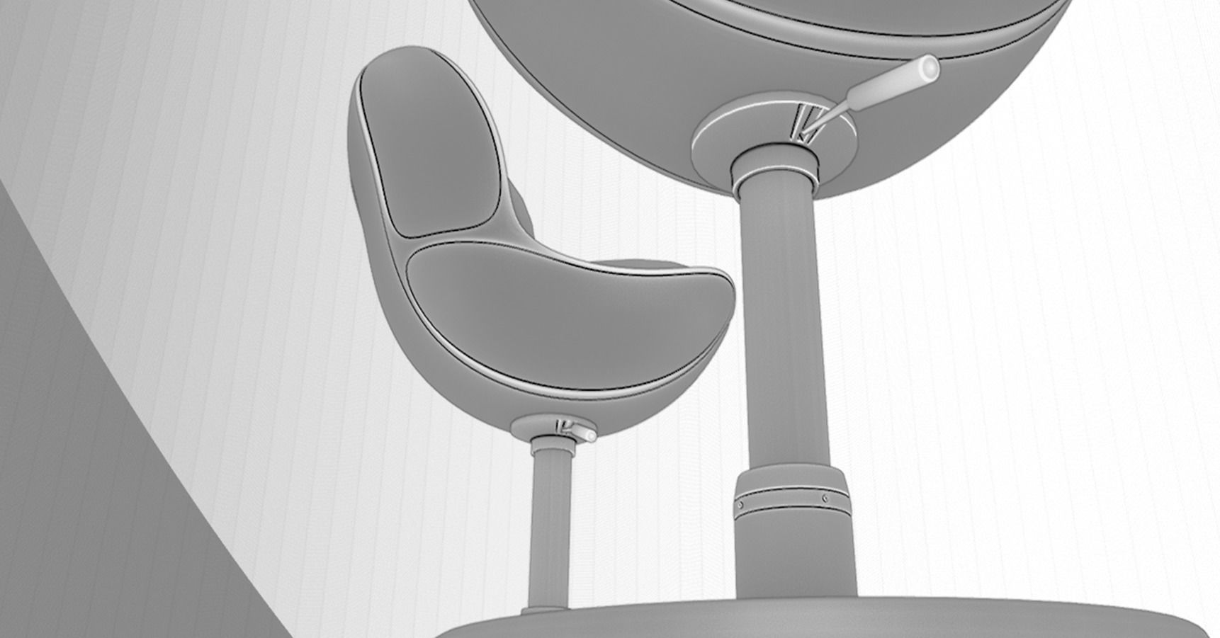 Bar stool retro 3D model_20