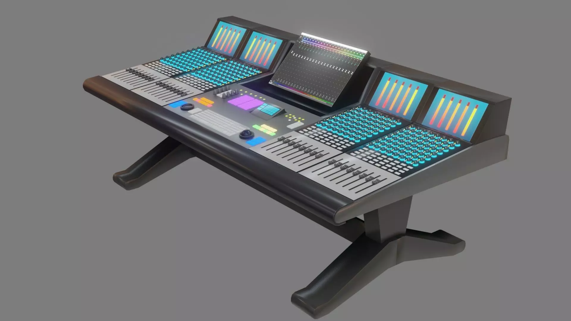 Digital Audio Mixer - Low Poly - GameReady - PBR Low-poly 3D model