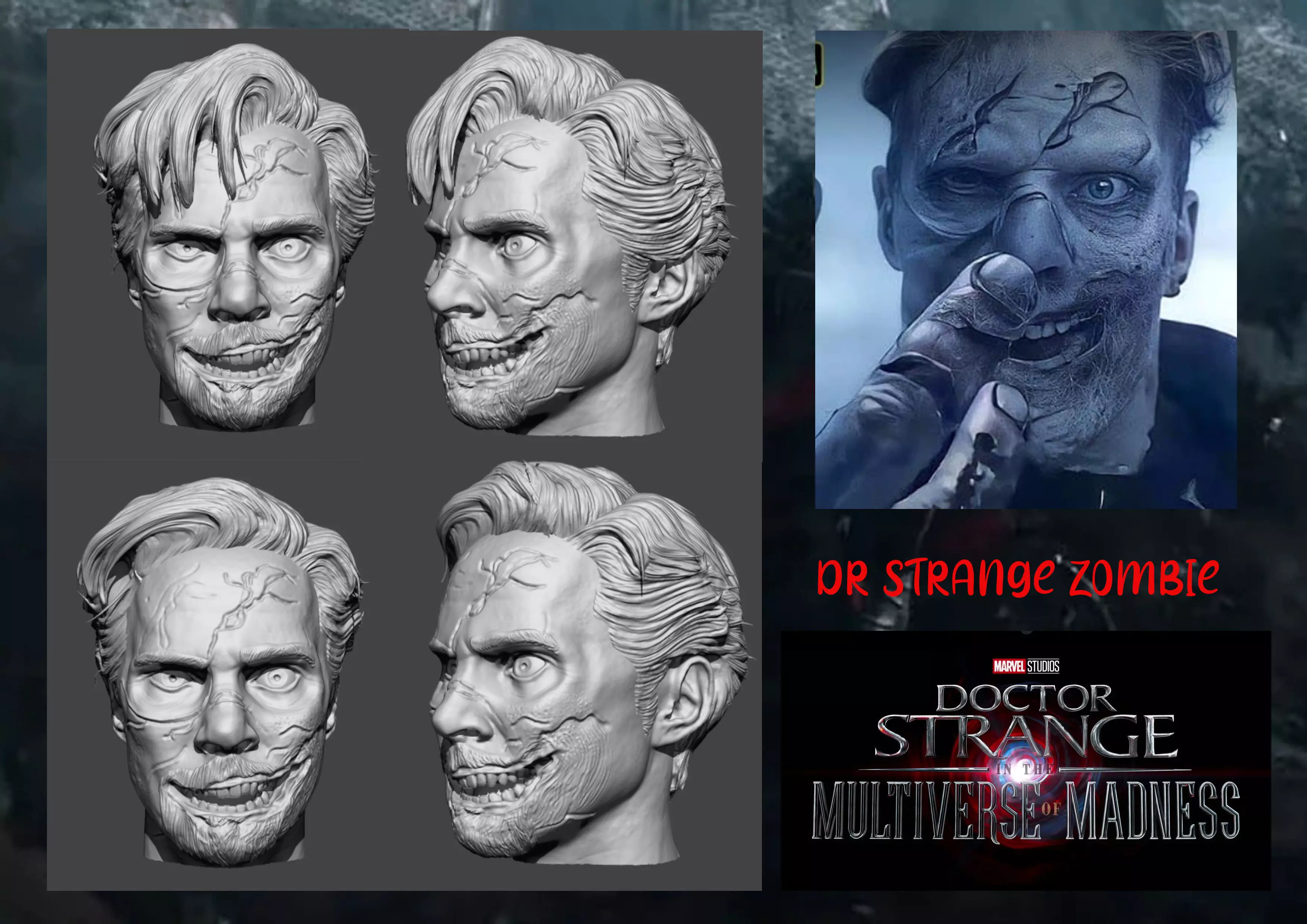 dr strange zombie 3D print model_0