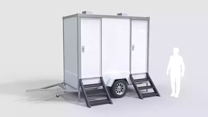 Restroom Trailer 3D model