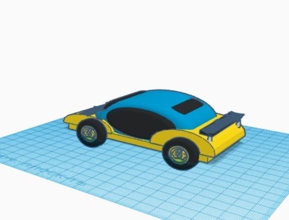sports car 3D print model_3