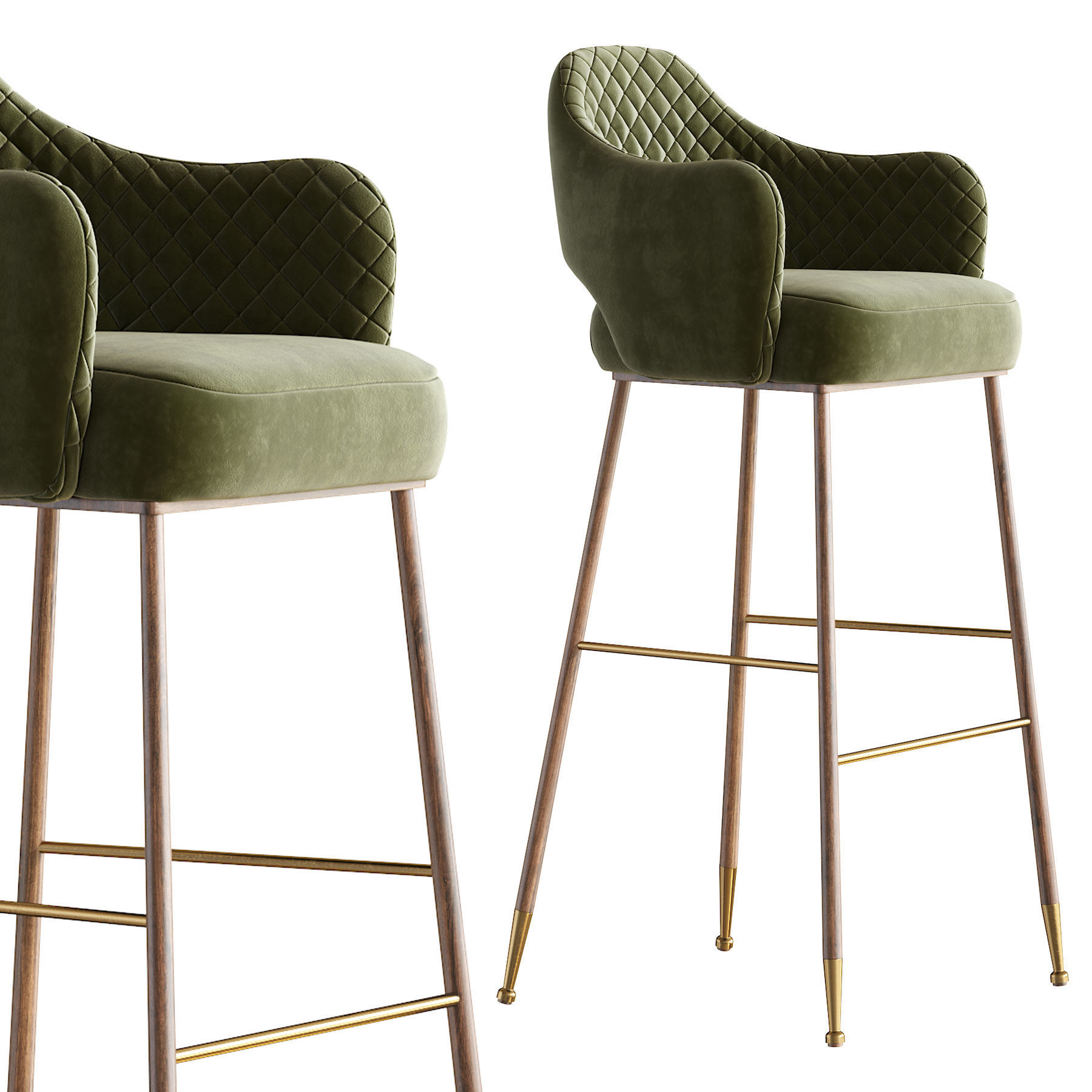 Modern barstool 3D model_14