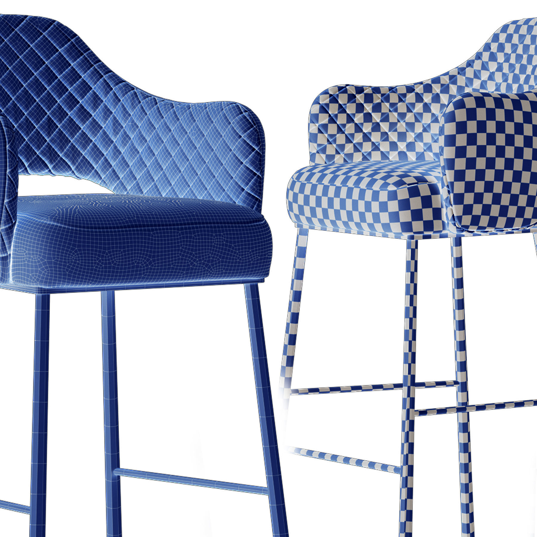 Modern barstool 3D model_22