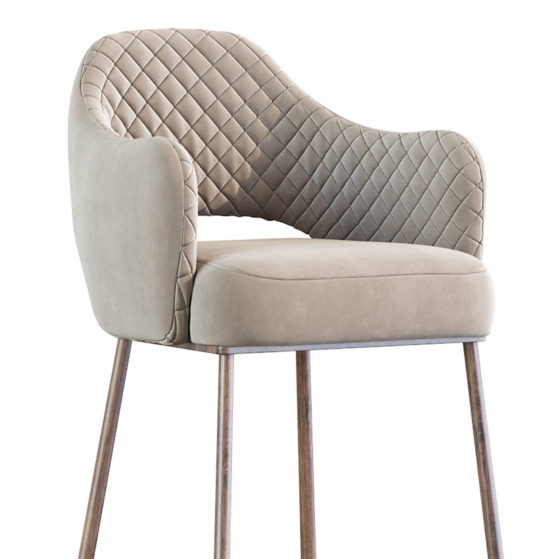 Modern barstool 3D model_7