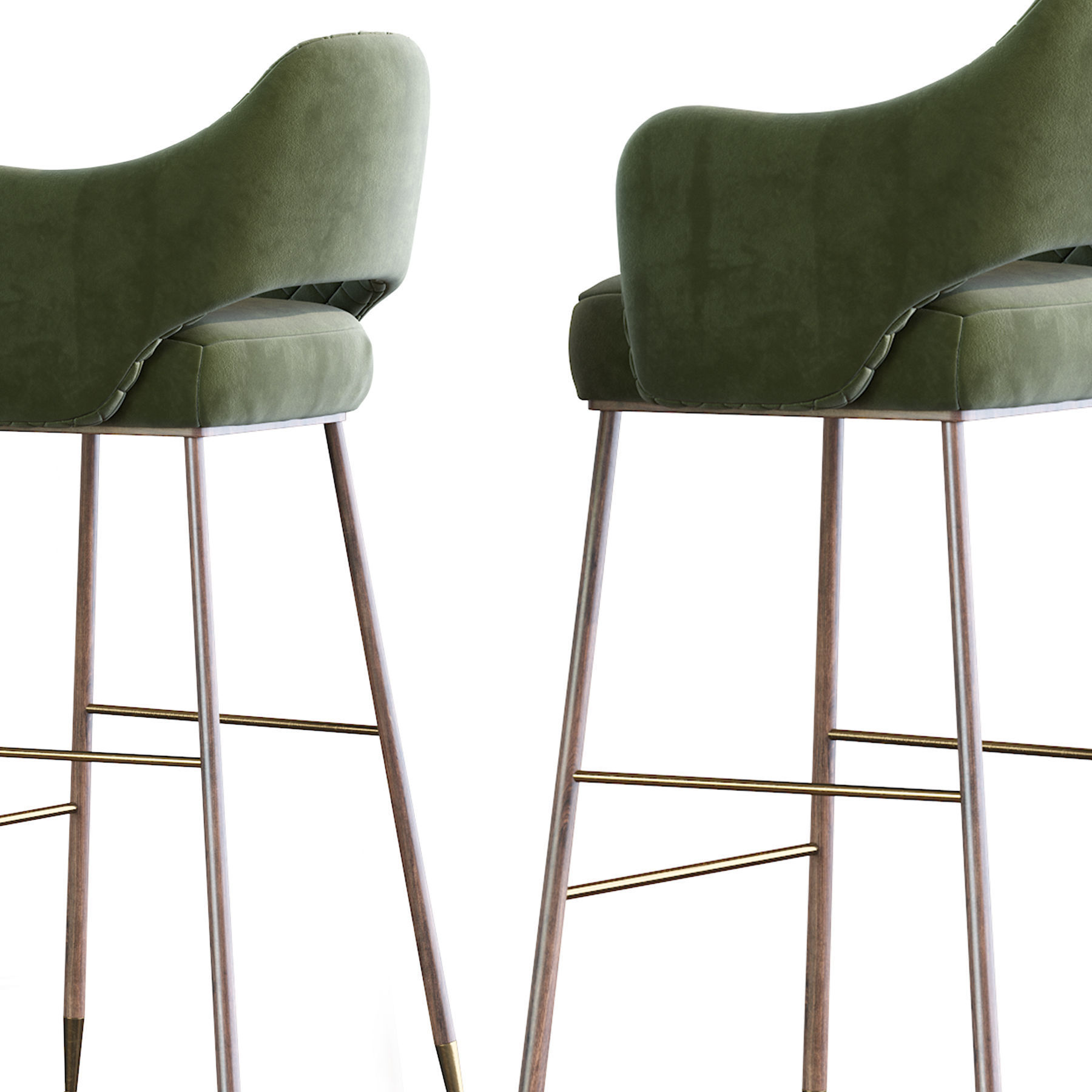 Modern barstool 3D model_9