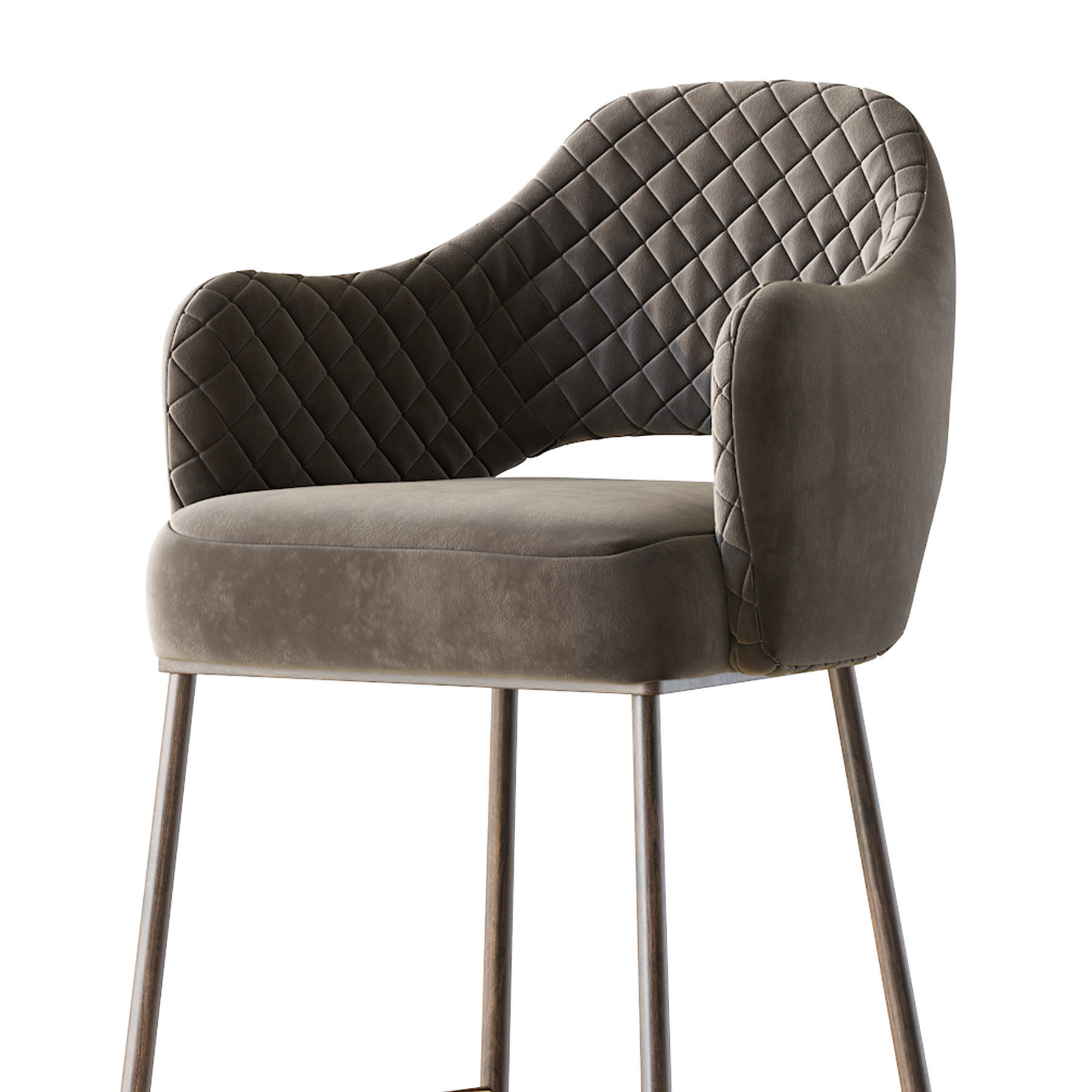 Modern barstool 3D model_13