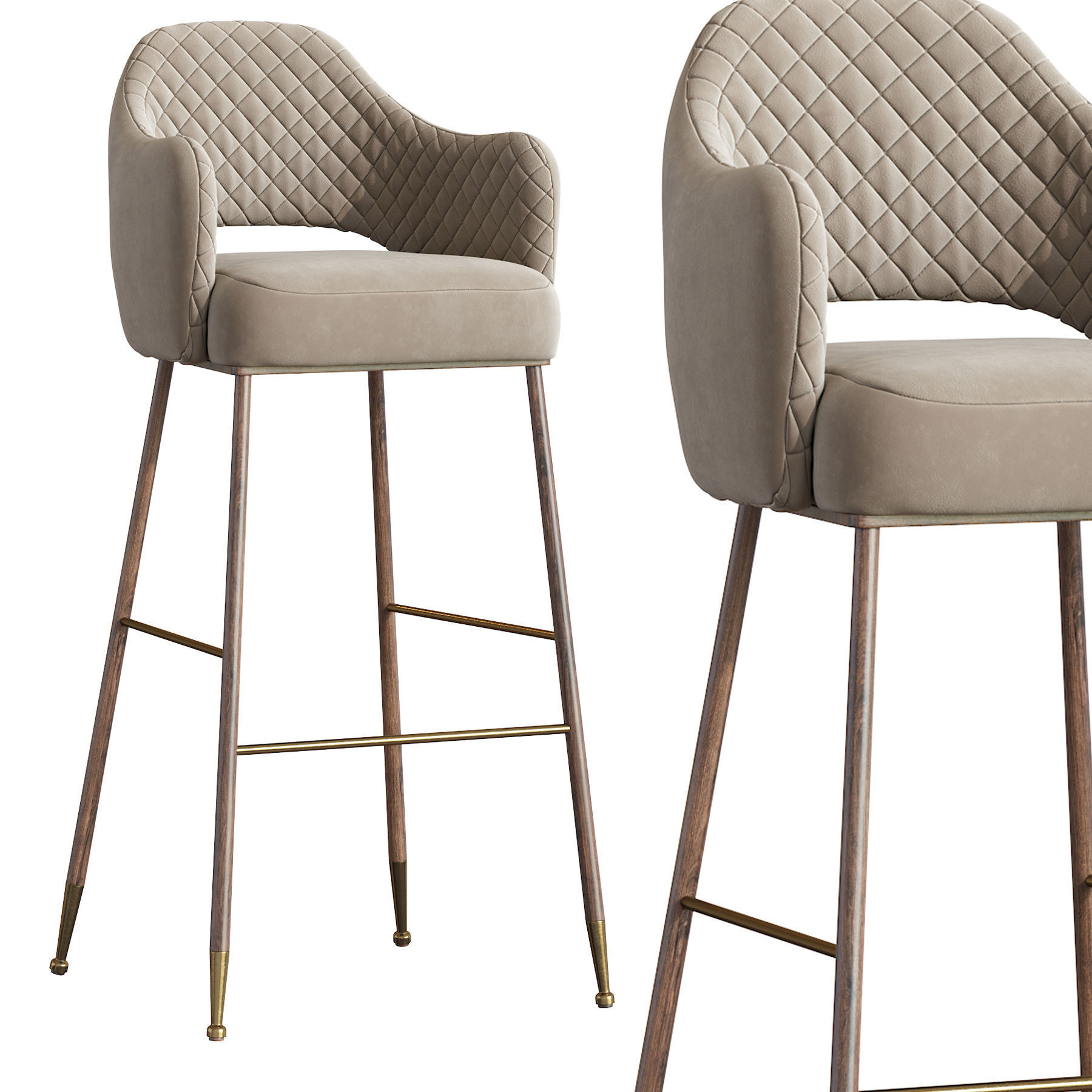 Modern barstool 3D model_18