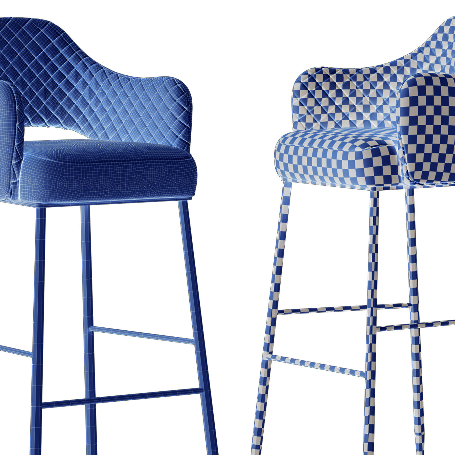 Modern barstool 3D model_21