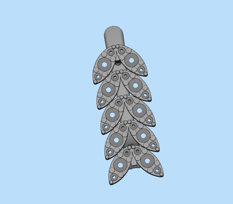 marquise earrings 3D print model_29