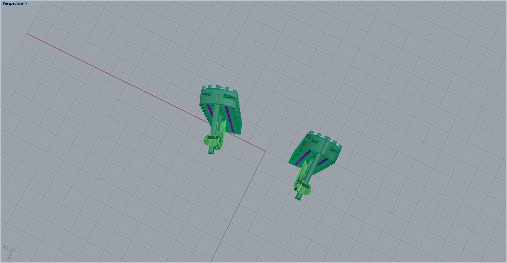 marquise earrings 3D print model_20