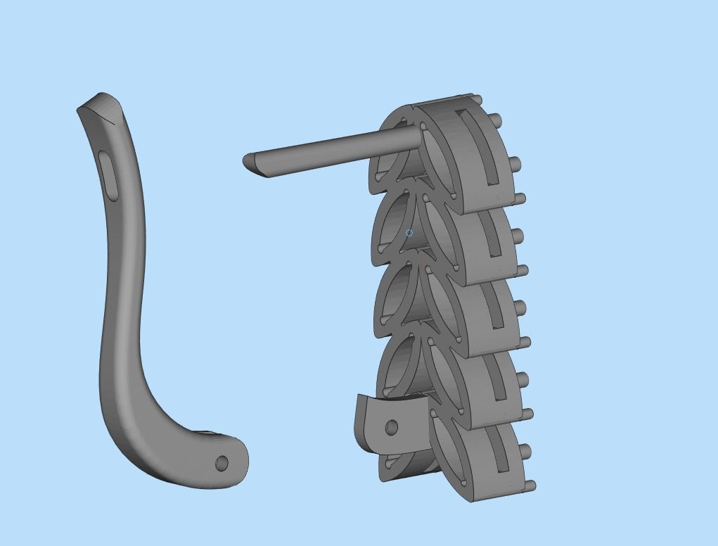 marquise earrings 3D print model_27