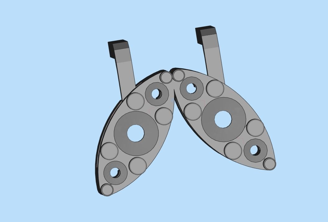 marquise earrings 3D print model_30