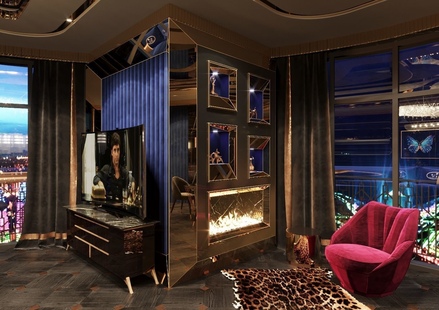 Interior Scene-5 for 3D Studio MAX and Corona Renderer 3D model 3D model_3