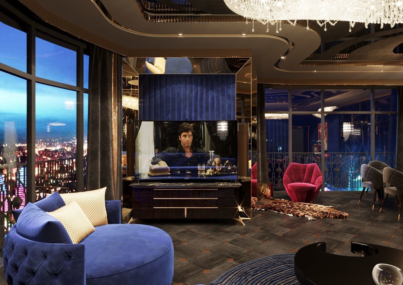 Interior Scene-5 for 3D Studio MAX and Corona Renderer 3D model 3D model_2