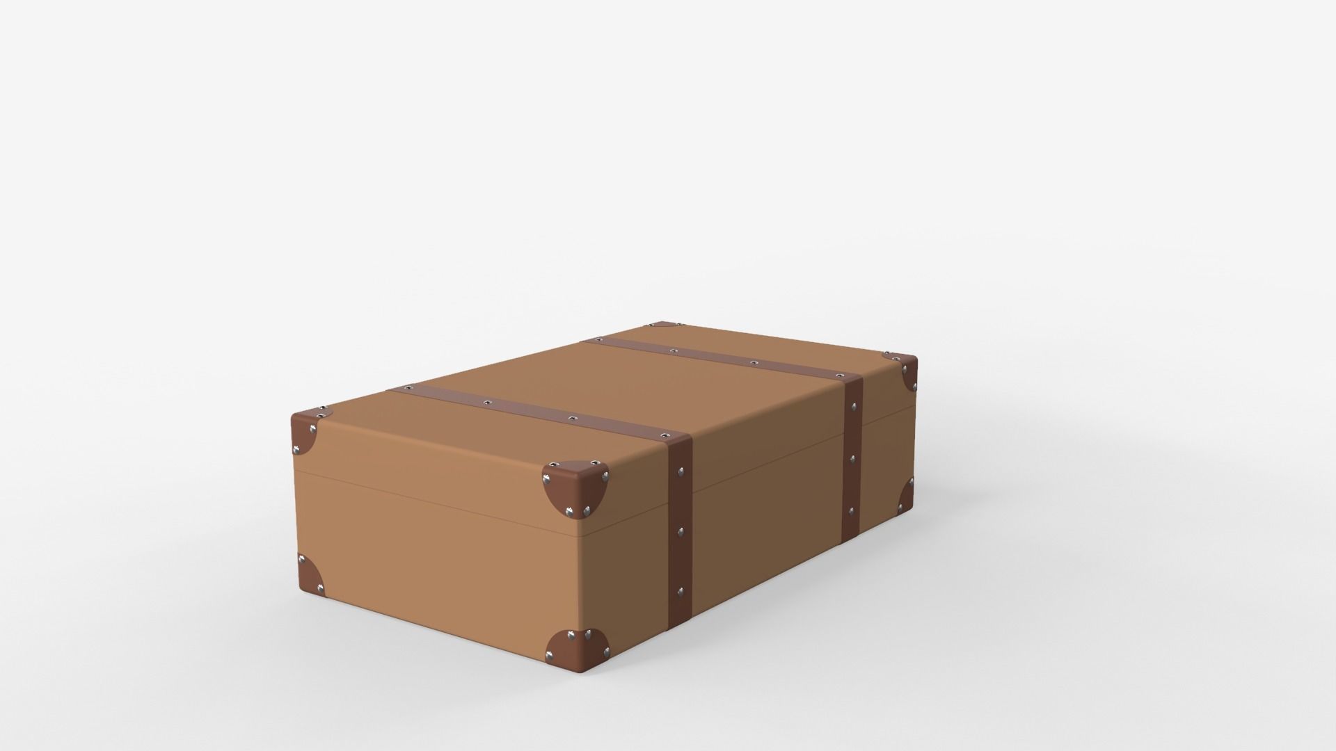 Vintage Suitcase 3D model_4