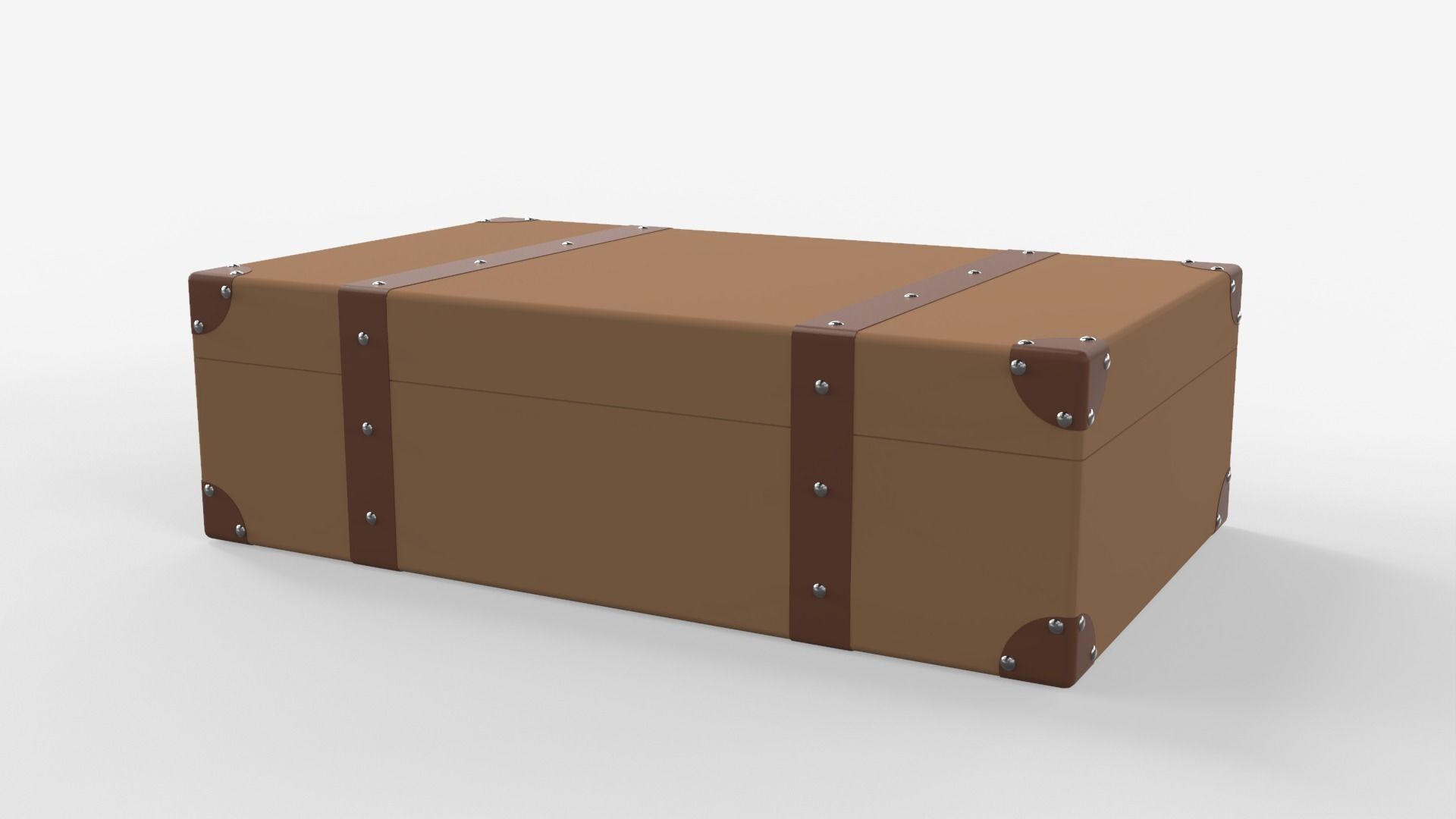 Vintage Suitcase 3D model_9
