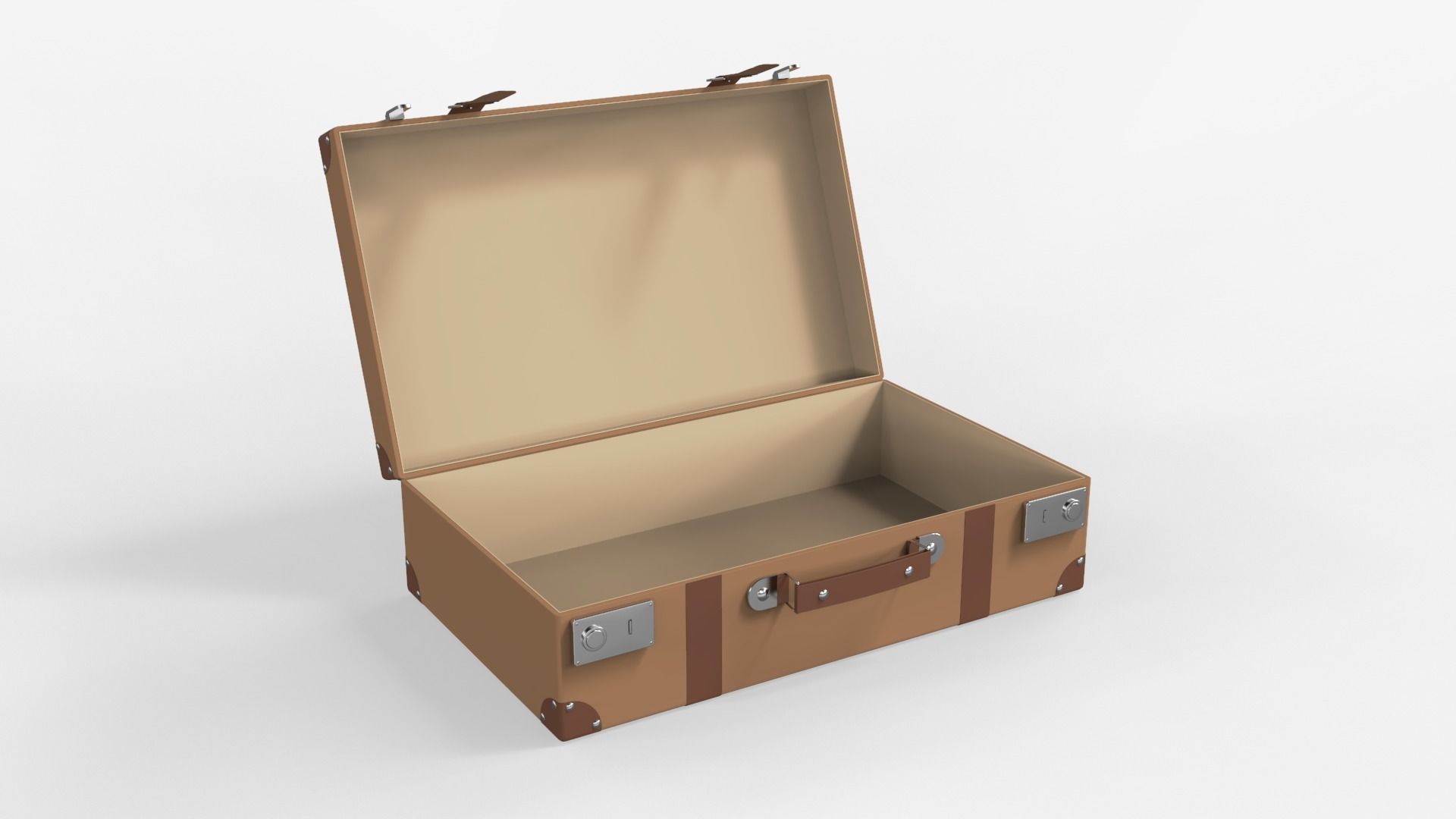 Vintage Suitcase 3D model_1