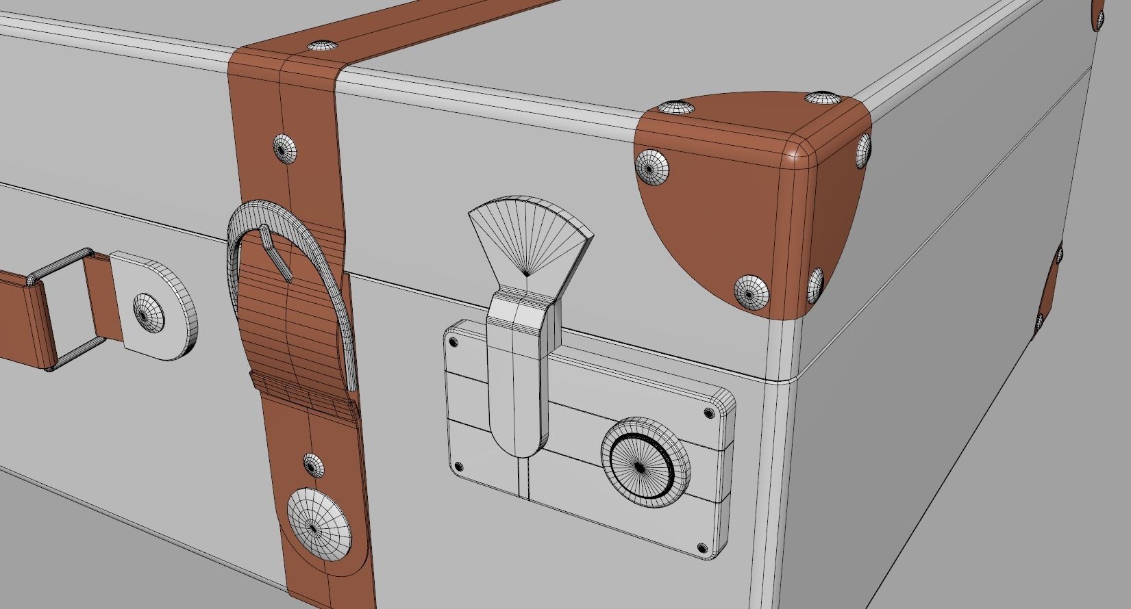 Vintage Suitcase 3D model_13