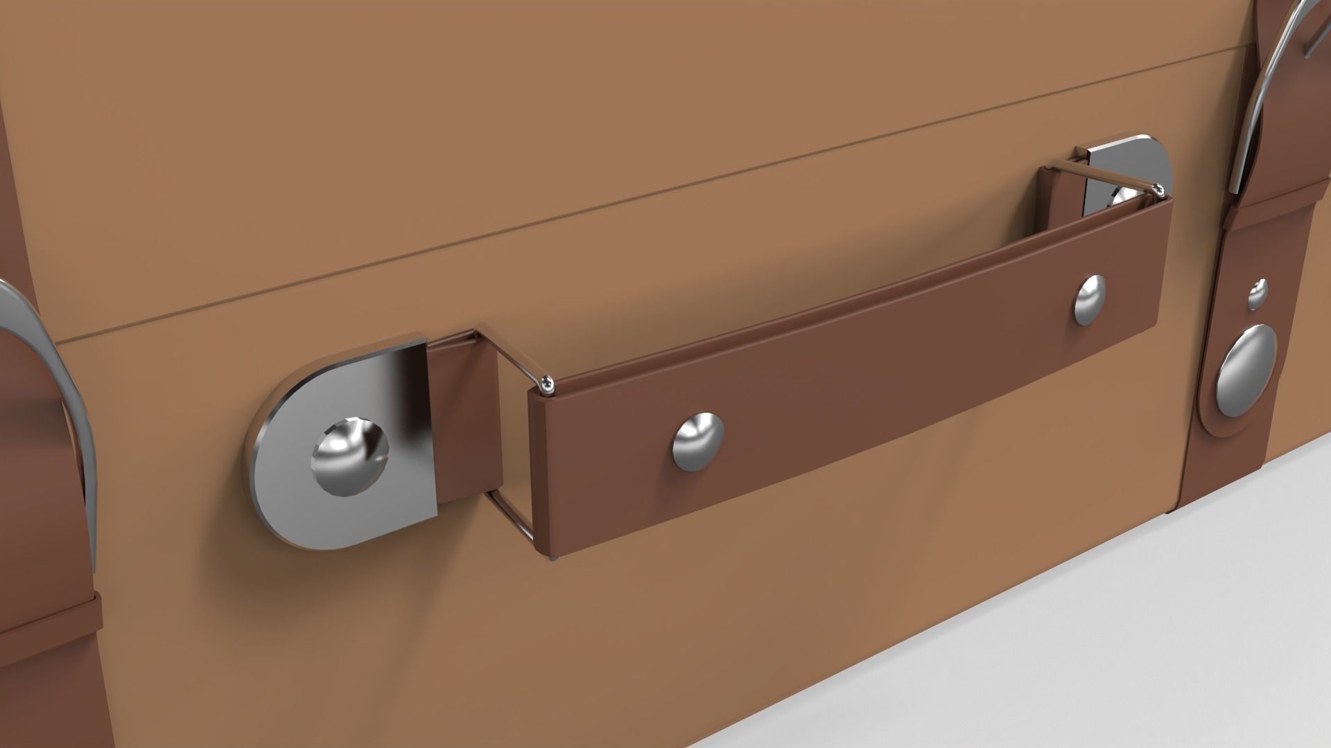 Vintage Suitcase 3D model_11