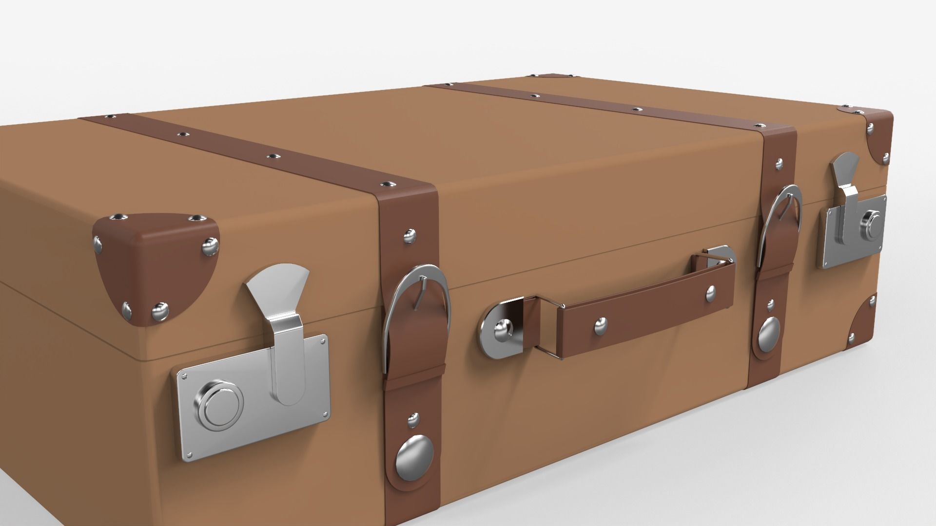 Vintage Suitcase 3D model_10