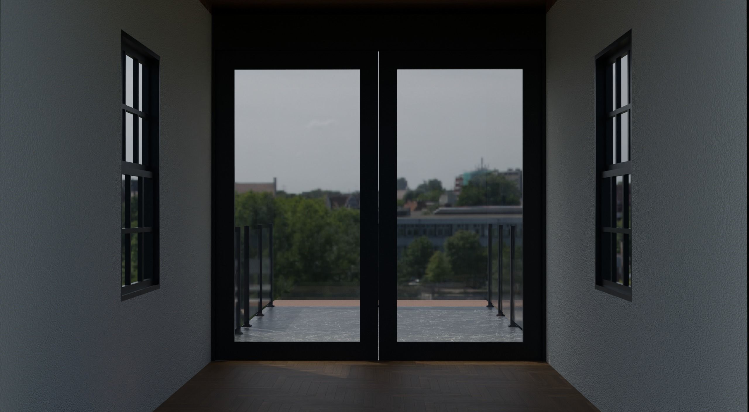 Tiny House Low-poly 3D model_6