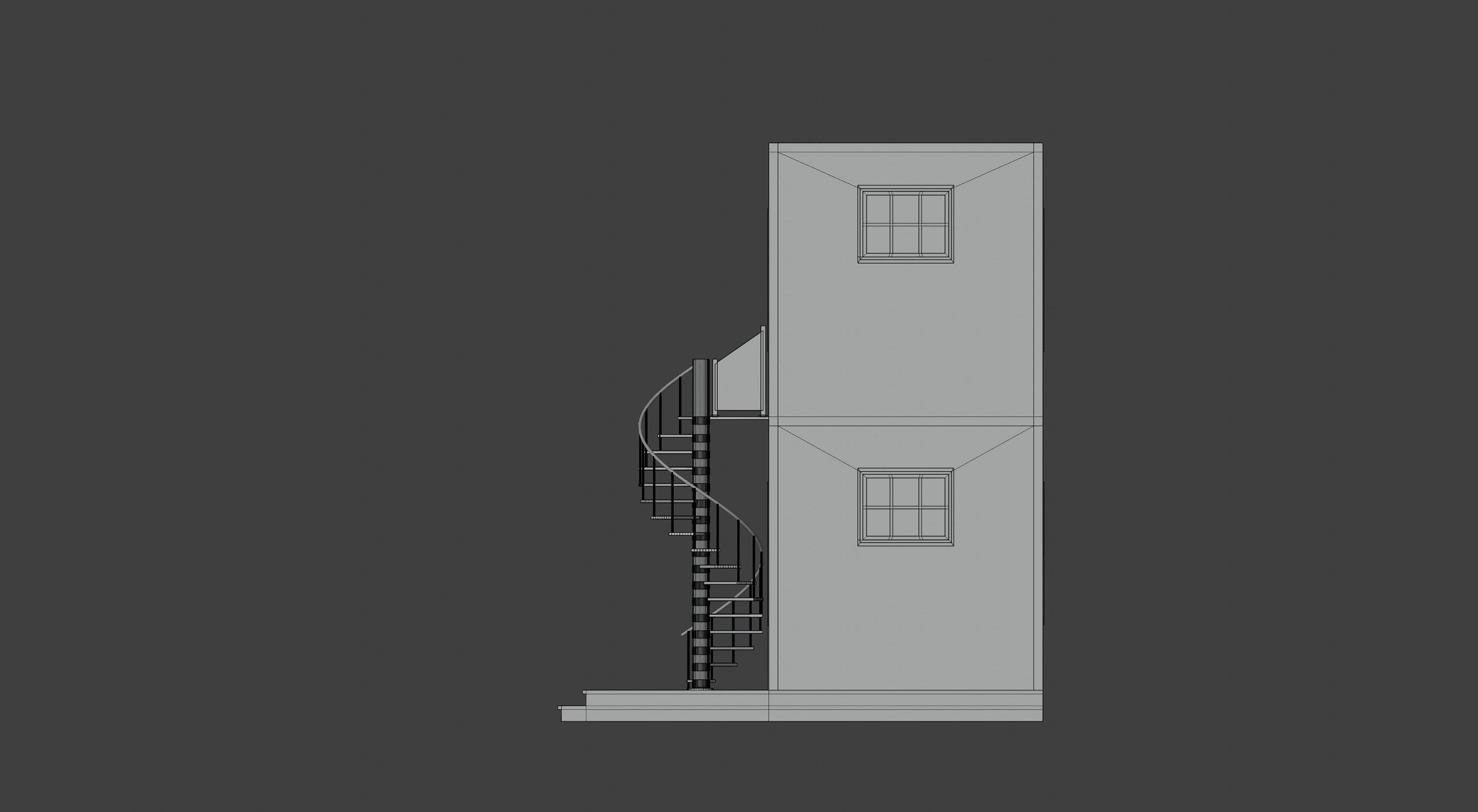 Tiny House Low-poly 3D model_10